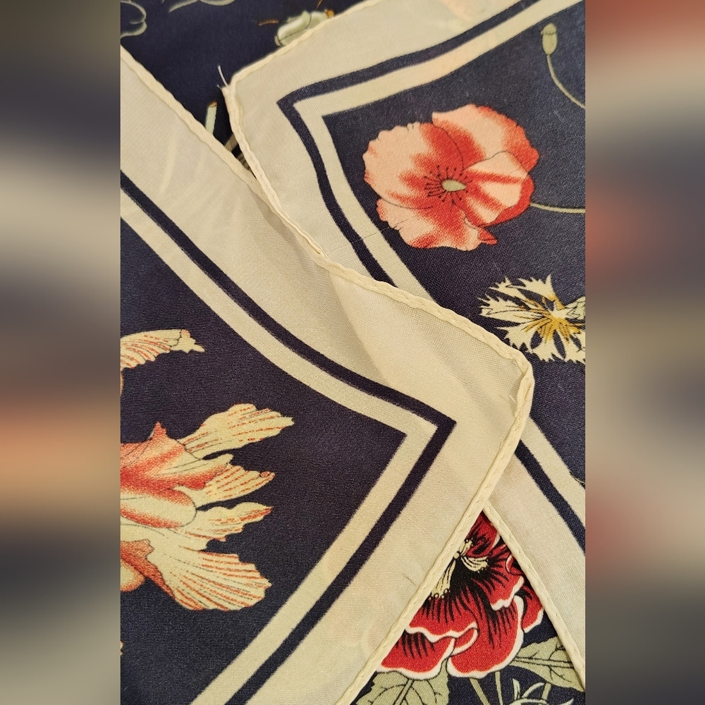 Floral  Flowers & Butterflies Print Scarf - Picture 11 of 11